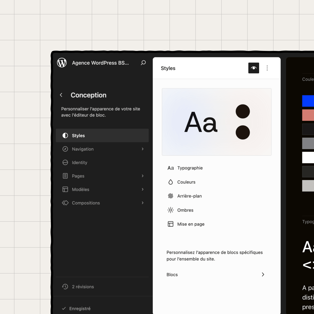 bsaweb a propos apercu editeur de site